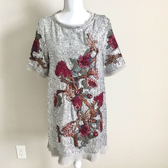 RARE ASO Alexis Rose in Schitt’s Creek Embroidered Sequin Dress NWT - Picture 7 of 16